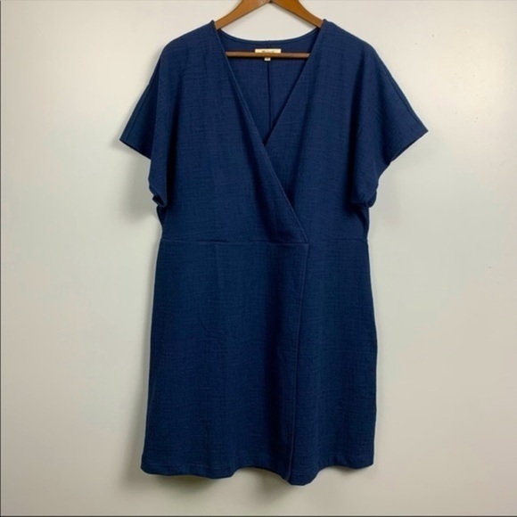 Madewell Cross-Front Flutter-Sleeve Mini Dress - Picture 6 of 8
